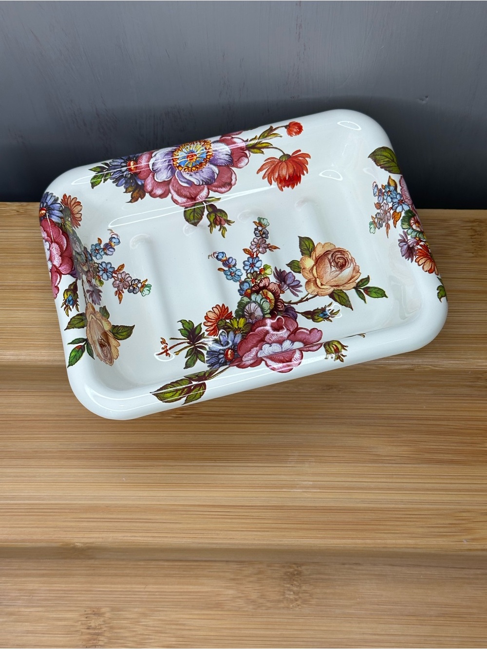 MacKenzie Childs Flower Market Simply Soap Dish